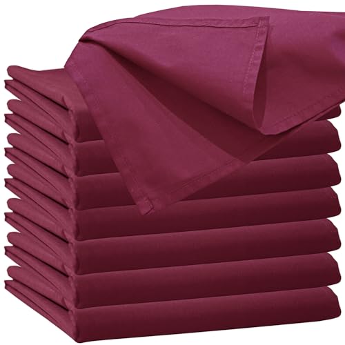 Glatte Bettlaken ohne Gummizug Bettlaken 90 x 200 cm Bordeaux Uni Baumwolle Einfache Klassische Hotel Bettücher ohne Spanngummi Laken Leintuch Haushaltstuch Doppelbett Singles Einzelbett von Nurtextil24