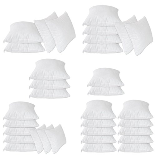 Nurtextil24 Füllkissen 2er 4er 6er 8er 10er Sparpack Inlett 100% Baumwolle 22 Größen in Weiß mit Reißverschluss 2er Pack 25 x 25 cm Nurtextil24 Füllkissen 2er 4er 6er 8er 10er Sparpack Inlett 100% Baumwolle 22 Größen in Weiß mit Reißverschluss 2er Pack 25 x 25 cm von Nurtextil24