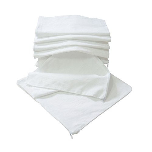Nurtextil24 Kissen-Inlett 2er 4er 6er 8er 10er Sparpack ohne Füllung 100% Baumwolle 20 Größen in Weiß mit Reißverschluss 2er Pack 30 x 40 cm Nurtextil24 Kissen-Inlett 2er 4er 6er 8er 10er Sparpack ohne Füllung 100% Baumwolle 20 Größen in Weiß mit Reißverschluss 2er Pack 30 x 40 cm von Nurtextil24