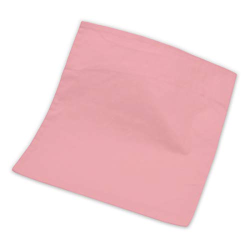 Nurtextil24 Kissenbezüge NT-Modern in sehr viele Farben Hüllen 100% Baumwolle mit Reißverschluss 80 x 80 cm Pink von Nurtextil24