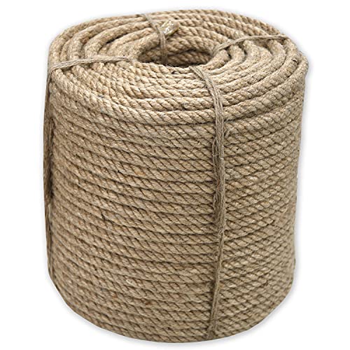 Nurtextil24 Sisalseil für Kratzbaum 12mm (100 Meter) Juteseil Natur Seil Mehrzweckseil Jute Sisal Schnur Kratzbaumseil von Nurtextil24