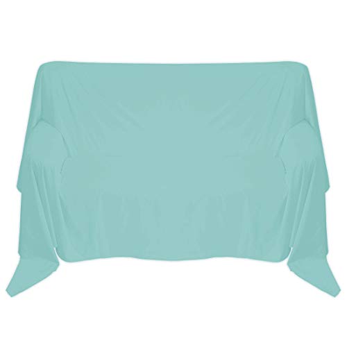 Nurtextil24 Sofaüberwurf in 30 Farben und 4 Größen Überwurf aus 100% Baumwolle Türkis 150 x 240 cm von Nurtextil24