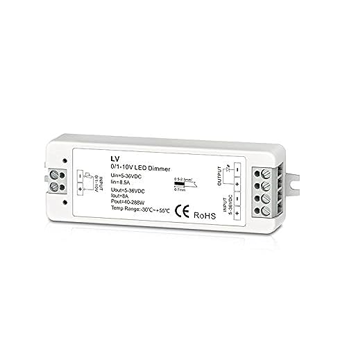 0/1-10V 1CH 8A Dimmable Switches Led Driver 1 Channel 0-10V Constant Voltage LED Dimmer Led Dimming Controller PWM Led Dimmer 5-36V 0/1-10V 1CH 8A Dimmable Switches Led Driver 1 Channel 0-10V Constant Voltage LED Dimmer Led Dimming Controller PWM Led Dimmer 5-36V von Nutbro