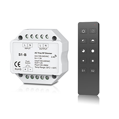 100-240VAC AC Triac RF Push Dimmer and Switch Knx-N Bus High Power Amplifier AC Triac Led Dimmer Controller for Led Downlight Dimmable von Nutbro