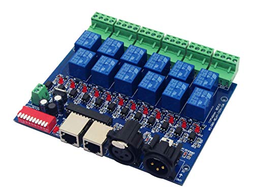 12 Channel 10A DMX512 Controller Relay Switch Converter DMX Dimmer 12CH Relay Control von Nutbro