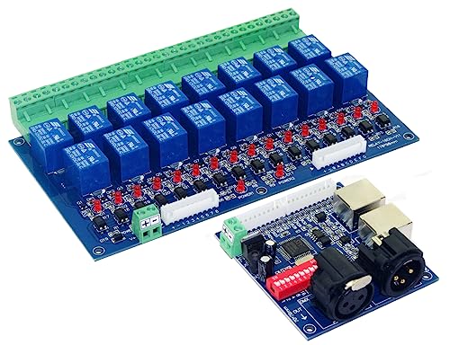 16 Channel DMX Controller Relay Switch Dimmer Kit 16 Way Relay Switch DJ Equipment von Nutbro