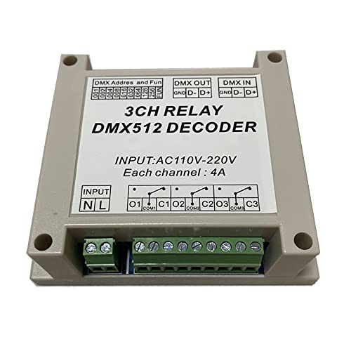 3CH Relay Switch DMX512 Controlled Relay Switch High Voltage Input Relay Switch AC110-220V von Nutbro