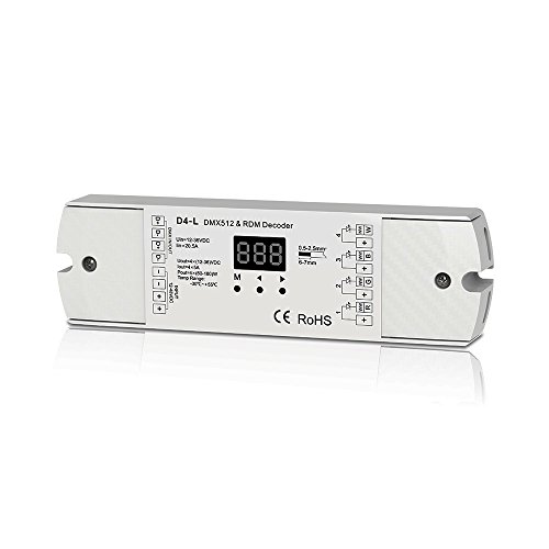 4CH 5A/CH Constant Voltage DMX512 & RDM Decoder RGBW Controller 4 Channel Dimming Controller 12-24V Output PWM 4CH 5A/CH Constant Voltage DMX512 & RDM Decoder RGBW Controller 4 Channel Dimming Controller 12-24V Output PWM von Nutbro