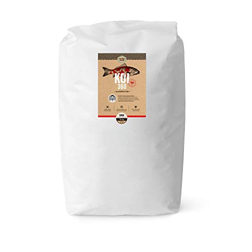 Nutramare Koi360 Pro Swim 10 kg Sommer-Wachstumsfutter Nachfüllbeutel | Ideales Wachstum durch 40% Protein, Spirulina für Intensive Farben, Koifutter von Nutramare