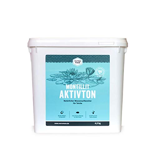 Nutramare Montillit Aktivton 4,5kg | Natürlicher Teich-Wasseraufbereiter für klares Teichwasser, Teichklar Teichreiniger von Nutramare