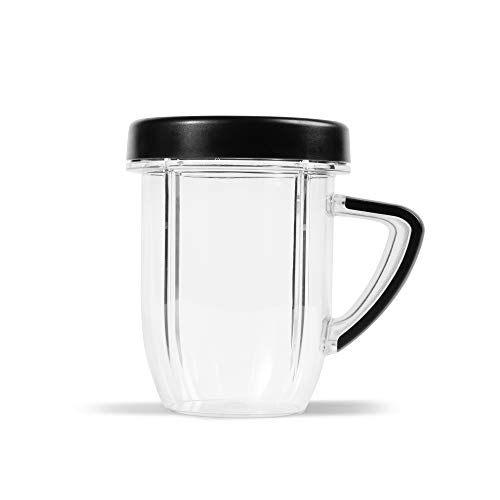 NutriBullet NBM-U0272 Rx Kaffeebecher mit Lippenring, Kunststoff, Schwarz von NutriBullet