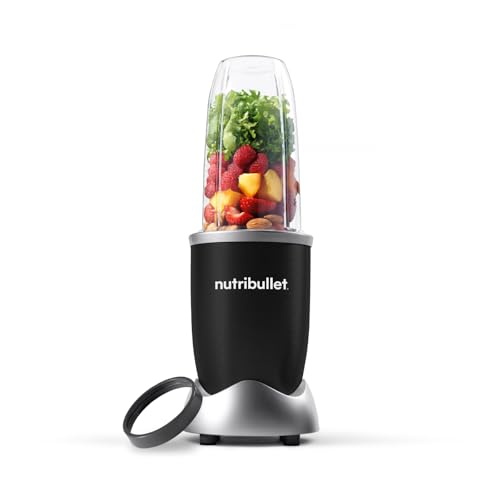 nutribullet Pro, 900 Watt Leistung, Einfach und schnell in der Anwendung, Kompakt, Leicht zu reinigen, Mit 700 ml Becher, Smoothiemixer, Smoothie Maker, Elektrischer Mixer, NB904B, Schwarz von NutriBullet