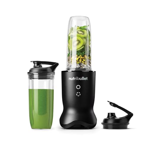 nutribullet Ultra NB1206MB, Mixer mit Tritanbehälter, Edelstahl-Mahlklingen, Elektrischer Smoothie-Mixer, 900ml und 700ml Behälter, 2 To-Go-Deckel, 1200W, Grau nutribullet Ultra NB1206MB, Mixer mit Tritanbehälter, Edelstahl-Mahlklingen, Elektrischer Smoothie-Mixer, 900ml und 700ml Behälter, 2 To-Go-Deckel, 1200W, Grau von NutriBullet