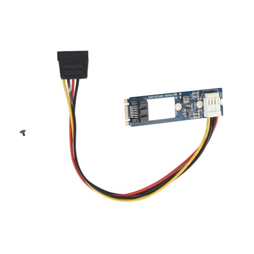 M2 to SATA Adapter NGFF M2 zu SATA 7Pin Konverter Karte mit 4Pin Stromkabel für SSD Festplatten Upgrade und Erweiterung M2 to SATA Adapter NGFF M2 zu SATA 7Pin Konverter Karte mit 4Pin Stromkabel für SSD Festplatten Upgrade und Erweiterung von NutriEss