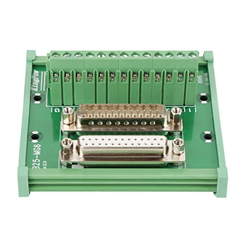 NutriEss DB25 D Sub Male & Female Header Breakout Board Terminal Board DIN Rail Mount Interface Module NutriEss DB25 D Sub Male & Female Header Breakout Board Terminal Board DIN Rail Mount Interface Module von NutriEss