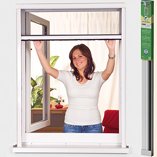 easy life PVC Insektenschutz-Rollo greenLINE Basic für Fenster Fliegengitter Insektenrollo individuell kürzbares Fensterrollo als Mückenschutz, Größe:125 x 150 cm von Nutritrust