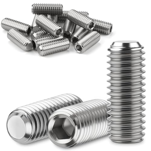 Nuts OT nuts 15 Stück Gewindestifte M8x20mm DIN 913 304 Edelstahl A2 V2A Madenschrauben mit Innensechskant Vertiefung und Kegelförmigem Rundkopf Sechskantschraube für Möbelmontage und Reparatur Nuts OT nuts 15 Stück Gewindestifte M8x20mm DIN 913 304 Edelstahl A2 V2A Madenschrauben mit Innensechskant Vertiefung und Kegelförmigem Rundkopf Sechskantschraube für Möbelmontage und Reparatur von Nuts OT nuts