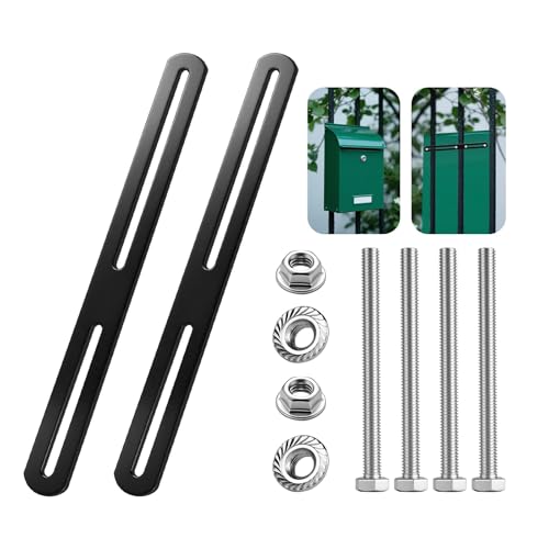 Nuts OT nuts 2 Stück Befestigungsset für Zaunbriefkasten 210 x 24mm Schwarz Briefkasten Zaunbefestigung Doppelstabmattenzaun Halterung Flachverbinder Langloch Edelstahl für Briefkasten Zaun Holzmöbel Nuts OT nuts 2 Stück Befestigungsset für Zaunbriefkasten 210 x 24mm Schwarz Briefkasten Zaunbefestigung Doppelstabmattenzaun Halterung Flachverbinder Langloch Edelstahl für Briefkasten Zaun Holzmöbel von Nuts OT nuts