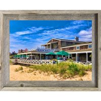 Hamptons Main Beach Pathway Gerahmte Wand Kunstdruck von NuttyTees