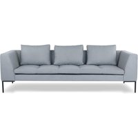 Nuuck - Rikke 3-Sitzer Sofa, 244 x 106 cm, hellgrau (Enna Soft Grey 1062) von Nuuck