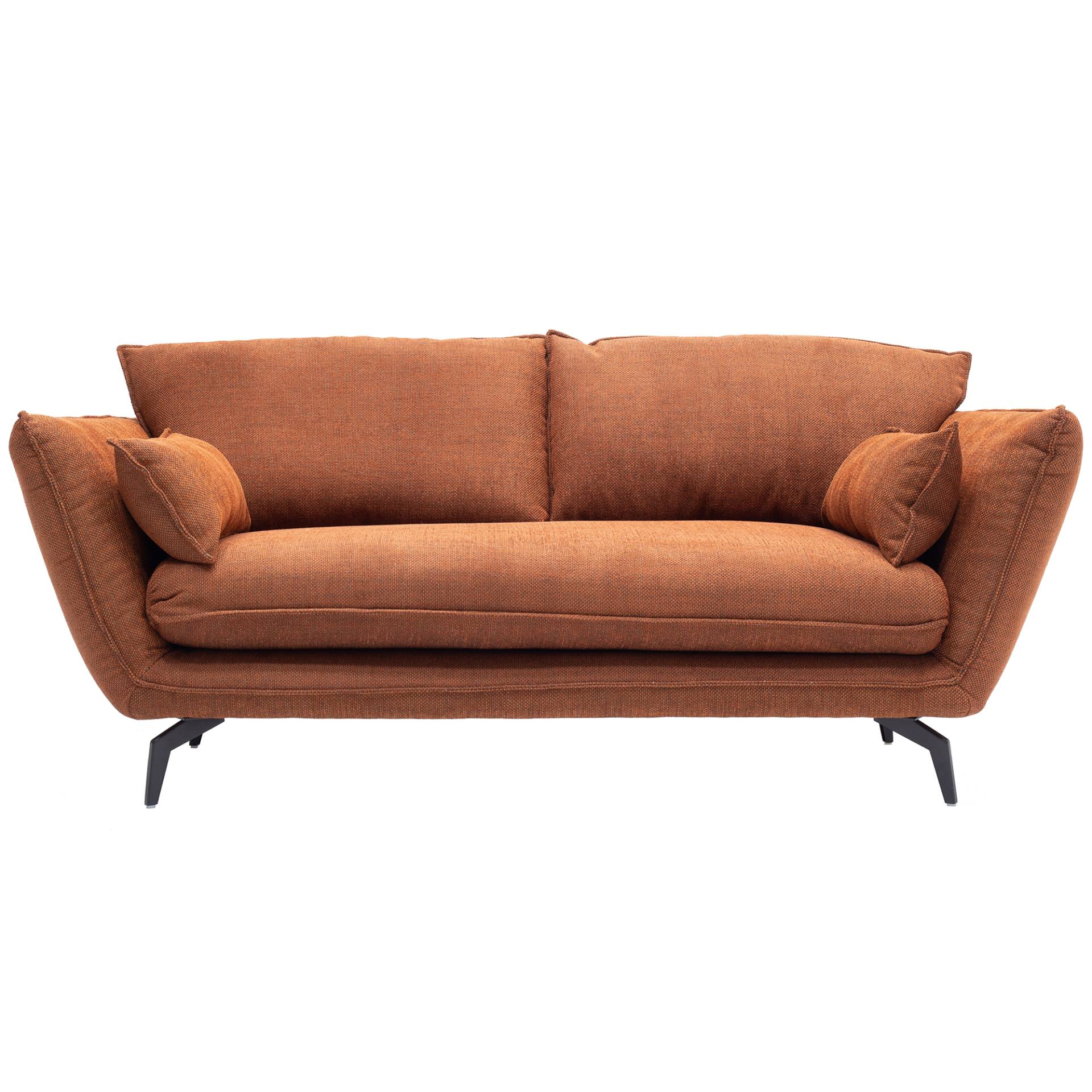 Nuuck - Kvinde Sofa 2-Sitzer - kupfer/Bezug (90%Polyester, 10% Acryl)/BxHxT 190x90x102cm von Nuuck