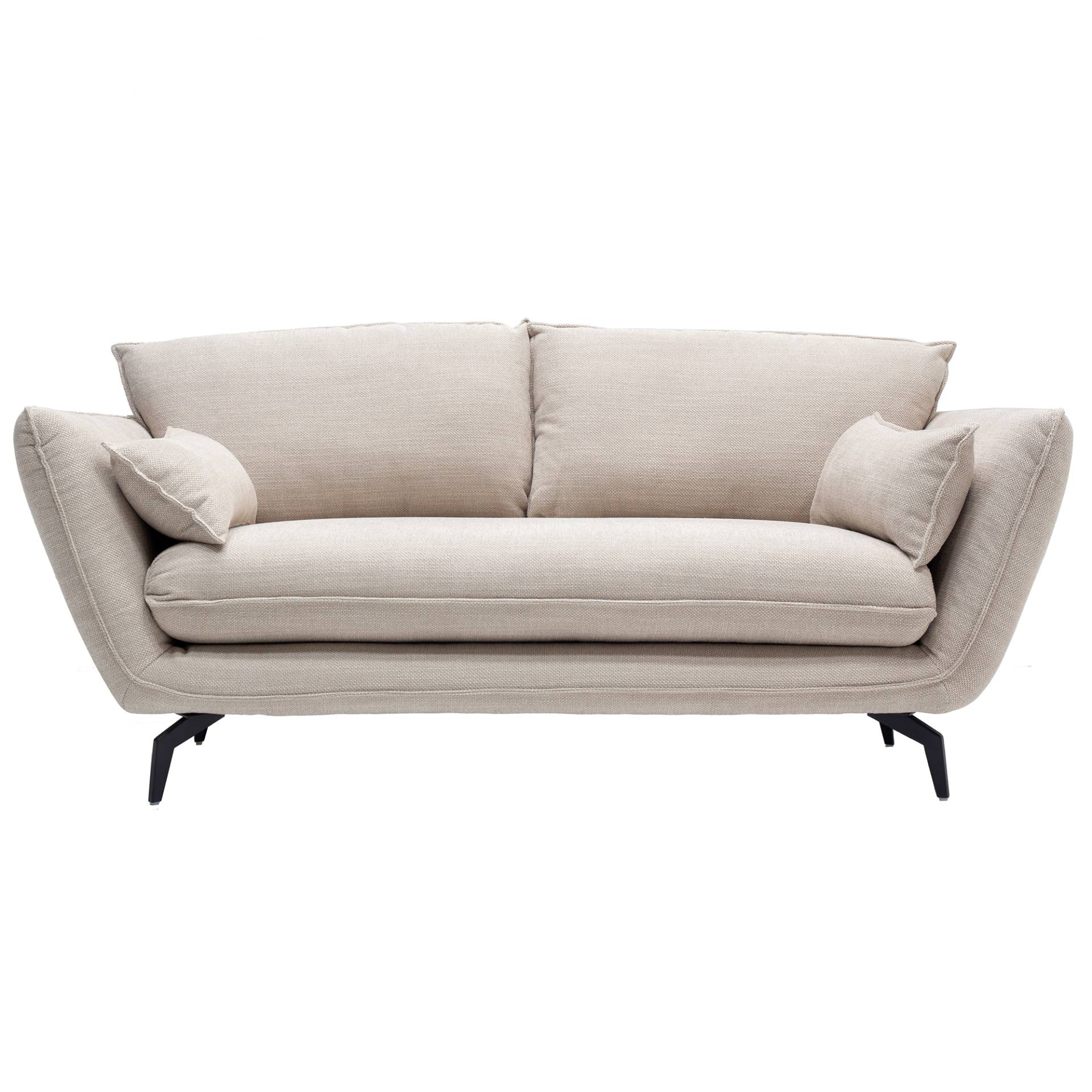 Nuuck - Kvinde Sofa 2-Sitzer - natur/Bezug (90%Polyester, 10% Acryl)/BxHxT 190x90x102cm von Nuuck