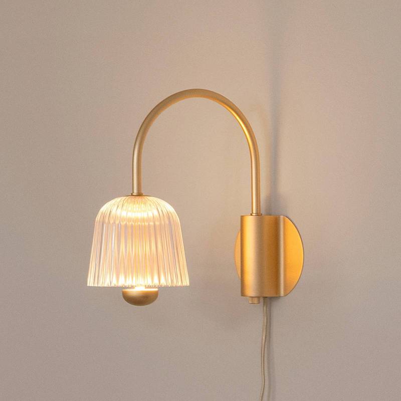 Nuura LED-Wandlampe Asteea, Breite 16 cm, messingfarben/klar Nuura LED-Wandlampe Asteea, Breite 16 cm, messingfarben/klar von Nuura Aps