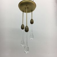 Goldene Deckenlampe Im Memphis-stil, Mid-Century-Design, 1980Er Jahre von NuvintageShop