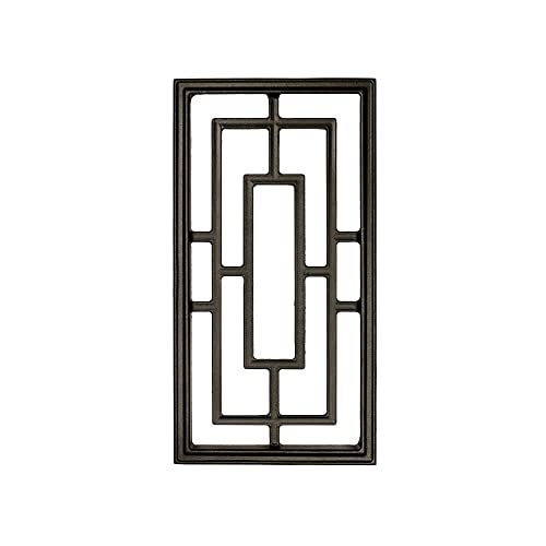 Nuvo Iron Dekorativer Einsatz für Zäune, Tore, Haus, Garten – rechteckig, 22,9 x 43,2 cm, schwarz von Nuvo Iron