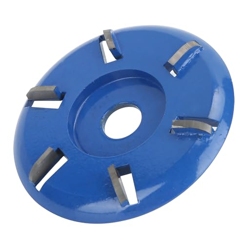 Holzschnitzscheibe Stahl 6 Zähne Mahlen Cutter Holzbearbeitungswerkzeugwinkel Accessoires für Holzbearbeitungsprojekte (Bogenklinge) von Nuvollo