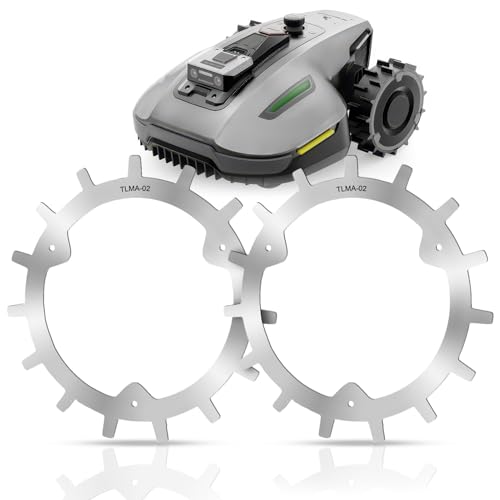 Mähroboter Spikes aus Edelstahl, Edelstahl Spikes für MAMMOTION YUKA Mini self centring Spikes für MAMMOTION 2 mm 210 mm Mähroboter Zubehör mit 6 x Edelstahlschrauben M4x12mm Mähroboter Spikes von Nuvollo