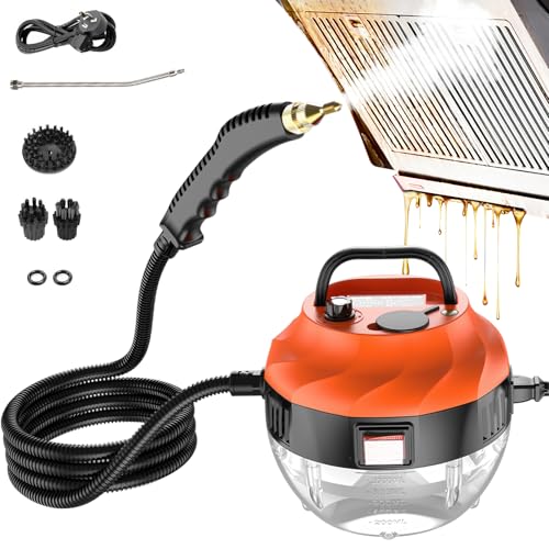 Tragbarer Dampfreiniger Handgerät, Elektrischer Dampfreiniger Handgerät, mit 6 Geschwindigkeiten Einstellbar und 3 Arten von Bürstenköpfen, Dampfreiniger für Alles Küchenmöbel Boden Badezimmer Tragbarer Dampfreiniger Handgerät, Elektrischer Dampfreiniger Handgerät, mit 6 Geschwindigkeiten Einstellbar und 3 Arten von Bürstenköpfen, Dampfreiniger für Alles Küchenmöbel Boden Badezimmer von Nuvollo