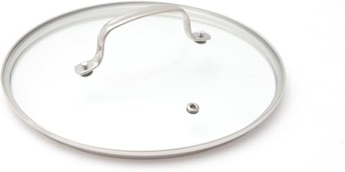 Nuwave 1.5QT Vented Tempered Glass Lid for Saucepan, Oven Safe up to 350F, Dishwasher Safe, Shatter-Resistant, Easy to Clean, Stainless-Steel Handle and Rim, Klar Glas von Nuwave