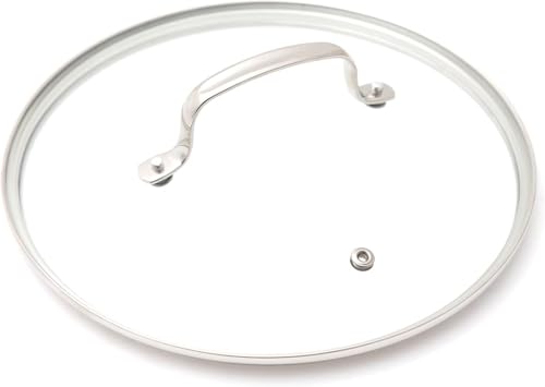 Nuwave 2QT Vented Tempered Glass Lid for Saucepan, Oven Safe up to 350F, Dishwasher Safe, Shatter-Resistant, Easy to Clean, Stainless-Steel Handle and Rim, Klar Glas von Nuwave