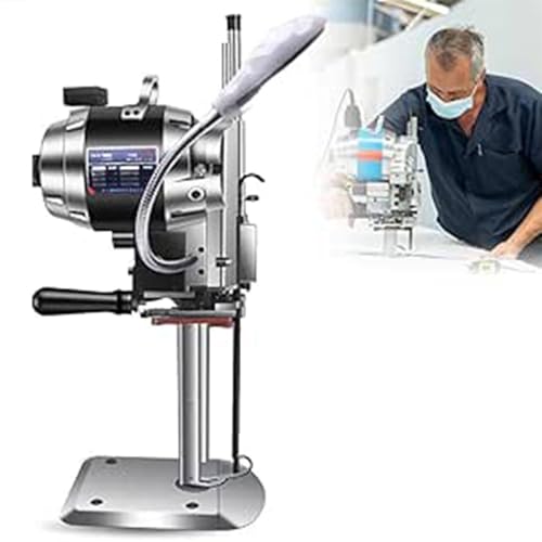Stoffschneidemaschine, elektrische Stoffschneidemaschine mit geradem Messer, professioneller Stoffschneider mit LED-Licht für dickes Material, Leder,6″ von Nuxyyds