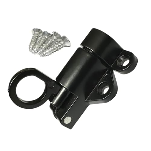 Automatischer Türriegel - Federtürschloss, Federstiftverschluss Aluminium | Automatisches Riegelschloss Mit Schrauben Für Holzzaun, Sicherheits-Zugring, Feder-Bounce-Türriegel, Haustierkäfig von Nuyhadds