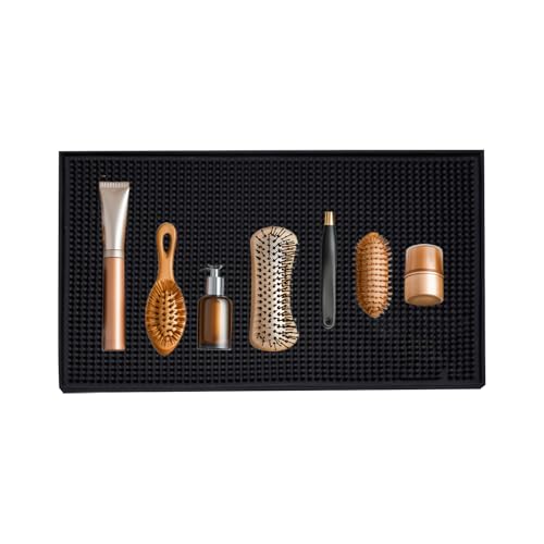Barbershop Zubehör Mat - Professionelle Spa Speichersysteme, Salonmatten Für Friseur | Retro Design Friseurstation Friseur Sink Matte Für Station, Tabletop -Beschützer Für Clippers von Nuyhadds