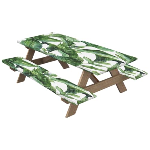 Camping -Picknicktischabdeckung - 3PCS Wasserdichte Angepasste Tücher, Fortschrittliche Elastische Sitzabdeckungen | Stilvolle Tischdecken Im Freien, Waschbare Stoffabdeckungen Mit Sicherem Passform F von Nuyhadds