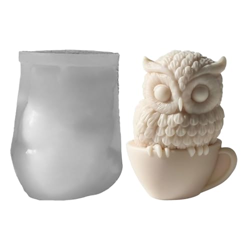 Eulen Kerzenform - Tierstatuen-Mittelstücke Zum Formen Von Bastelspaß, Wiederverwendbare Silikonform Eulen-Gießform | Silikon- -Eule-Figur-Kerzen-Bastelform Für Schokolade Und Seife Zum Anfassen Eulen Kerzenform - Tierstatuen-Mittelstücke Zum Formen Von Bastelspaß, Wiederverwendbare Silikonform Eulen-Gießform | Silikon- -Eule-Figur-Kerzen-Bastelform Für Schokolade Und Seife Zum Anfassen von Nuyhadds