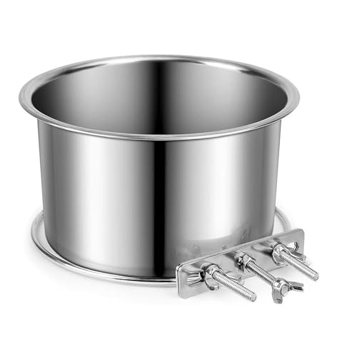 Hanging Feeder Bowl - Kistenwasserschale, Edelstahlbecher | Cage Anhang Haustierbehälter, Trockenes Nassfächer Für Hunde Und Katzen, Zwinger -Fütterungshilfe, Haustierzubehör Für Den Heimgebrauch, Re Hanging Feeder Bowl - Kistenwasserschale, Edelstahlbecher | Cage Anhang Haustierbehälter, Trockenes Nassfächer Für Hunde Und Katzen, Zwinger -Fütterungshilfe, Haustierzubehör Für Den Heimgebrauch, Re von Nuyhadds