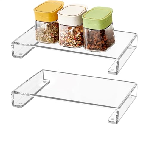 Nuyhadds Badezimmer Acrylpext, Seife Acrylpodest Für Badezimmer 2 Clear Acryl Riser Ständer Für Badezimmer Acrylpodestablettständer Acryltransparentpodest Ständer Für Badezimmer -Display von Nuyhadds
