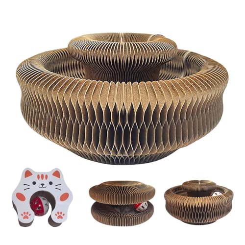 Nuyhadds Cat Scratcher | Claw-Grinding Kitten Toy | Interactive Cat Toys | for Living Room Bedroom Apartment Play Area Window Perch Corner Balcony Study Room Nuyhadds Cat Scratcher | Claw-Grinding Kitten Toy | Interactive Cat Toys | for Living Room Bedroom Apartment Play Area Window Perch Corner Balcony Study Room von Nuyhadds