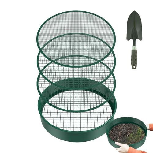 Nuyhadds Gartensieb Set Für Gartenarbeit - Filtergarten Seabce, 4 Filternetz Und Schaufel Für Den Boden | Gartenbodensieb Sandbodenkompost -Sieb Metallsieb Nuyhadds Gartensieb Set Für Gartenarbeit - Filtergarten Seabce, 4 Filternetz Und Schaufel Für Den Boden | Gartenbodensieb Sandbodenkompost -Sieb Metallsieb von Nuyhadds
