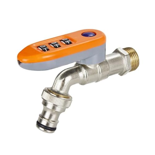 Nuyhadds Kombinationsschloss Gartenwasserhahn - Outdoor Bewässerungsventil System Mit Code | Wasserventil Vorrichtung Für Mietwohnung Studentenwohnheim Bauernhof Haus Garten von Nuyhadds
