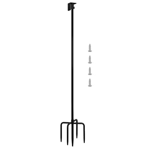 Vogelfutterverbindungsstange - Verstellbare Fütterungsstation, Starker Metallgartenpfahl | Wetterfestes Pole Kit, Multi -Haken -Vogelstation Ständer Mit Montagezubehör Für Rasen, Hinterhof, Gartengebr von Nuyhadds