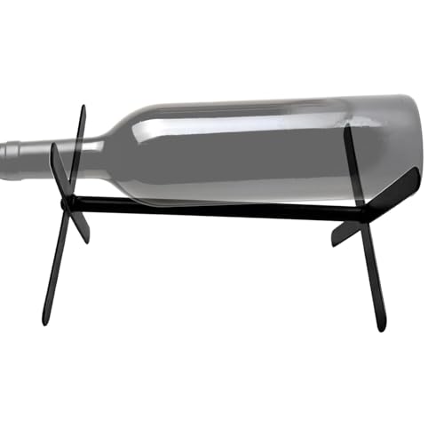 Weinpräsentationsregal aus Eisen – Tisch-Weinregal, tragbar, kompakt, für eine Flasche | Multifunktionales kleines Tisch-Weinregal für Weinliebhaber, Geschenke, Kaffee, einlagige Arbeitsplatte von Nuyhadds