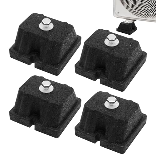 Anti Vibrations Pads | 4er-Set Gummifuß Montagebasis - Hochbelastbare Montagehalterung Für Außenkondensatoren Klimaanlage Wärmepumpe Außengerät von Nuyhgtr