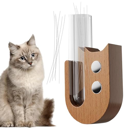 Cat Whisker Jar Magnet, Magnetic Cat Whisker Holder, Whisker Storage Magnet, Wooden Cat Whisker Keepsake Jar, Cat Whisker Jar with Magnet, Magnetic Keepsake Jar, Magnetic Jar for Cat Whiskers von Nuyhgtr