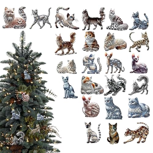 Countdown Kalender | 24 Tage Adventskalender,2D Acryl Katzen Figuren Deko für Wohnzimmer Haushalt Schule Wohnung,Wohnzimmer Zuhause Festparty Countdown Kalender | 24 Tage Adventskalender,2D Acryl Katzen Figuren Deko für Wohnzimmer Haushalt Schule Wohnung,Wohnzimmer Zuhause Festparty von Nuyhgtr