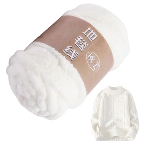 Garn zum Häkeln von Decken,Häkeldeckengarn | Weiche Polyester-Wollknäuel zum Basteln, vielseitig einsetzbar für Decken, Schals, Mützen, Schuhe, Handschuhe von Nuyhgtr